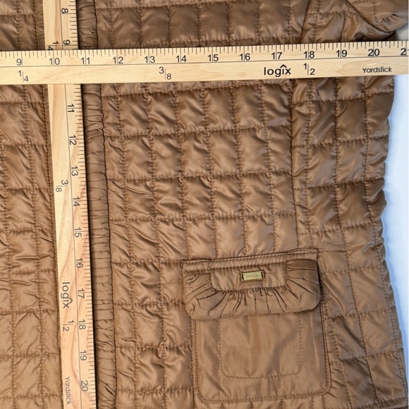 ZenEnergy by Chico’s Fall Winter Career Wear Quilted Zip-Up Jacket Sz 2 - Picture 5 of 11